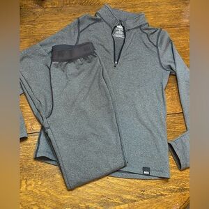 REI CO-OP Base layer set undergarment ski kids 10-12 med Excellent Condition!